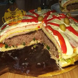 Hamburpizza (con papas fritas)